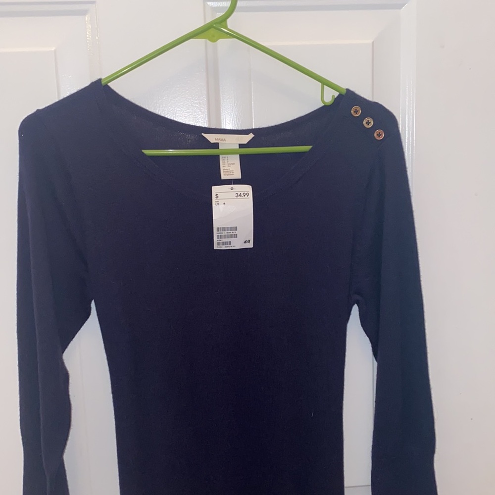 H&M Maternity Dress, Blue, NWT, Small